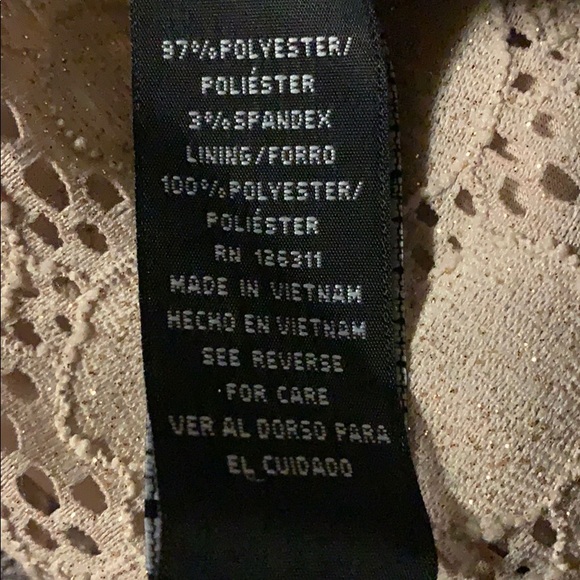 Gold Ronnie Nicole back zip - Picture 8 of 8